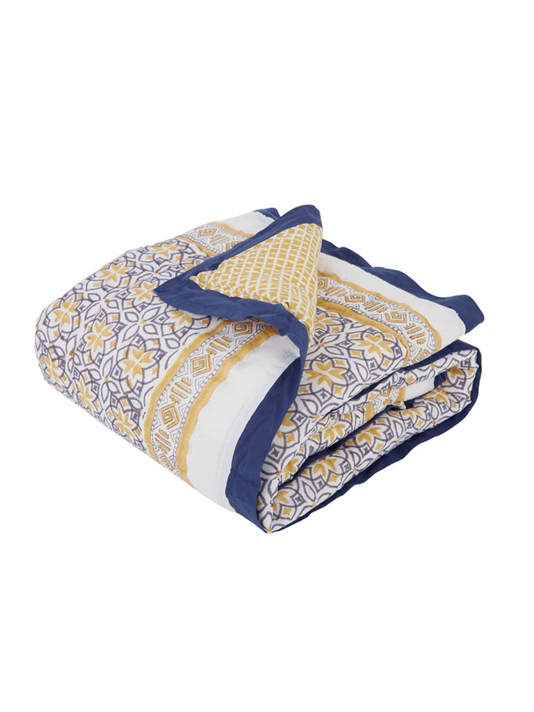 Seminyak Blue Cotton Quilt Bedding Collection Malabar Baby   