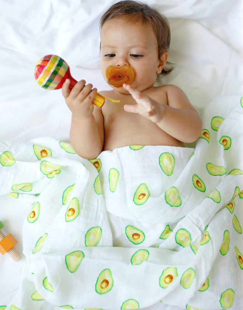 Organic Swaddle Set - First Foods (Avocado & Carrot) Swaddles & Blankets Malabar Baby   