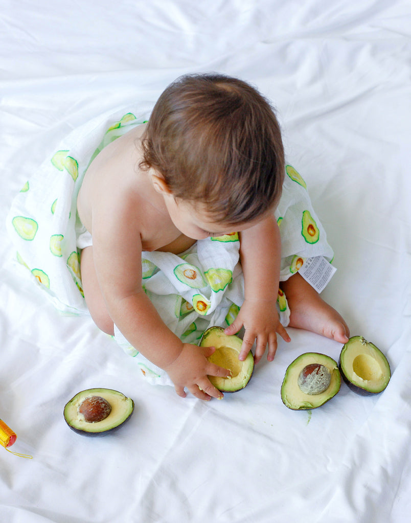 Organic Swaddle Set - First Foods (Avocado & Carrot) Swaddles & Blankets Malabar Baby   