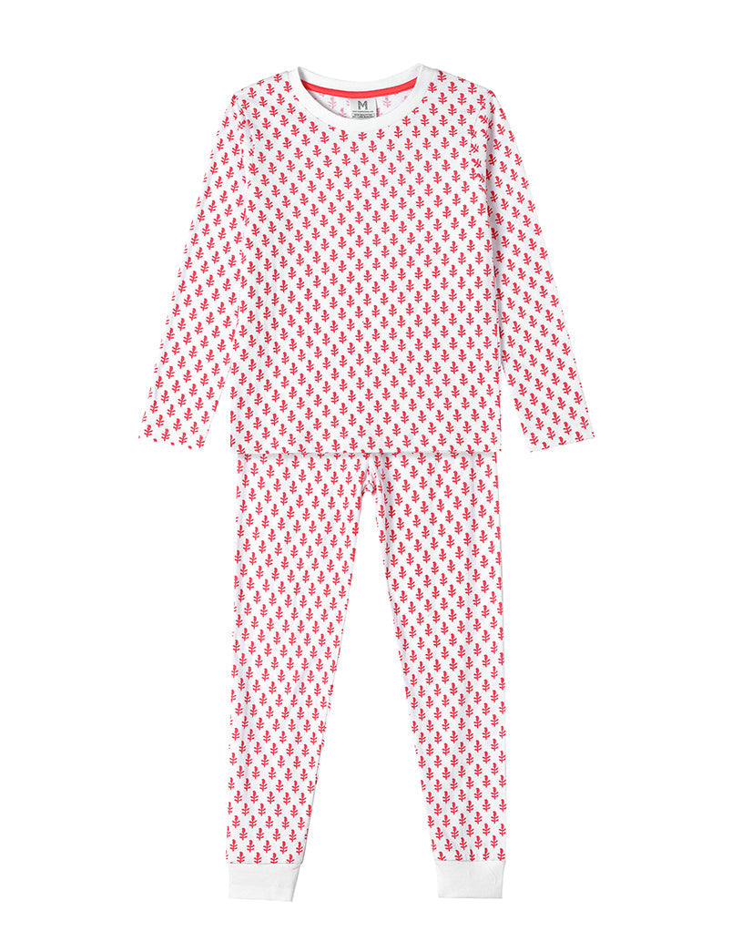 Toddler & Big Kid Cotton Knit PJ Set (Pink City)  Malabar Baby   