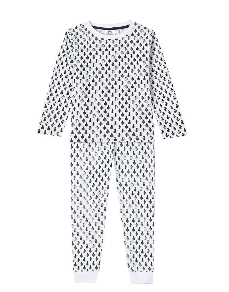 Toddler & Big Kid Cotton Knit PJ Set (Fort Blue)  Malabar Baby   