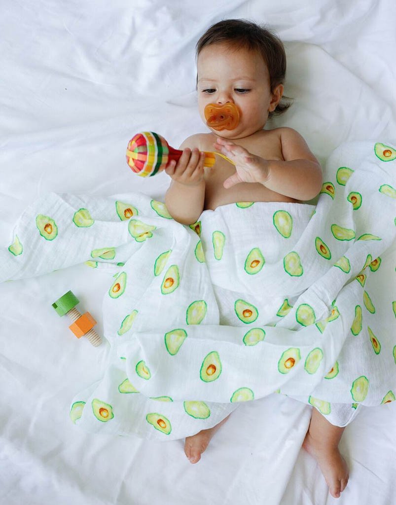 Organic Swaddle Set - First Foods (Avocado & Carrot) Swaddles & Blankets Malabar Baby   