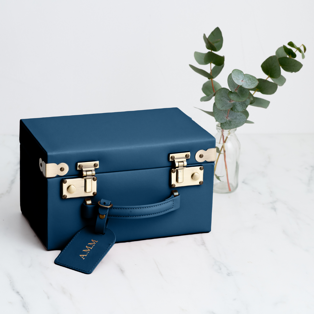 Midi Memory Box | Keepsake Case in Navy Jewellery meminio   