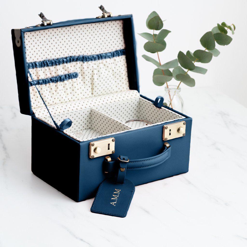 Midi Memory Box | Keepsake Case in Navy Jewellery meminio   