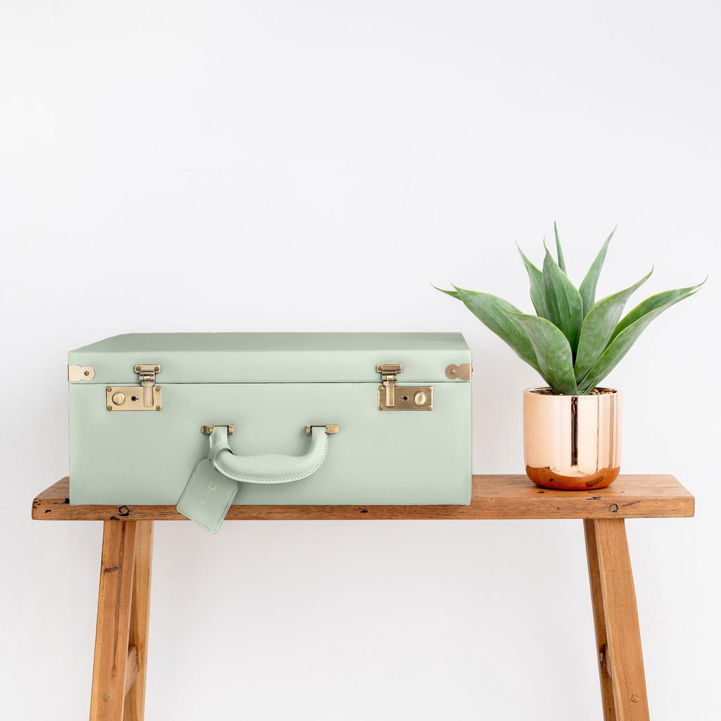 Large Memory Box | Keepsake Case in Sage Green Case meminio   