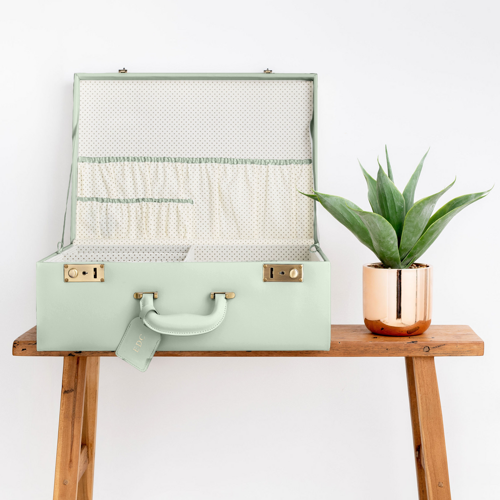 Large Memory Box | Keepsake Case in Sage Green Case meminio   