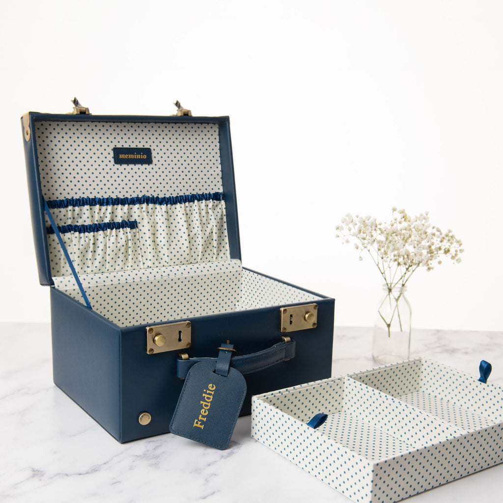 Midi Memory Box | Keepsake Case in Navy Jewellery meminio   