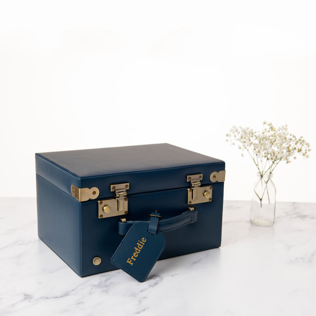 Midi Memory Box | Keepsake Case in Navy Jewellery meminio   