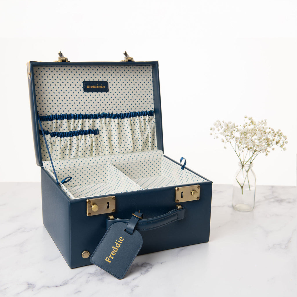 Midi Memory Box | Keepsake Case in Navy Jewellery meminio   