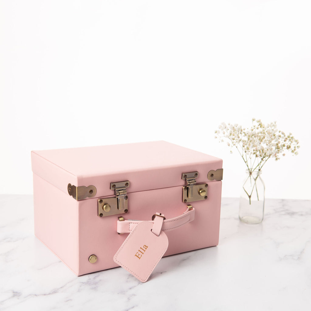 Midi Memory Box | Keepsake Case in Blush Pink Jewellery meminio   