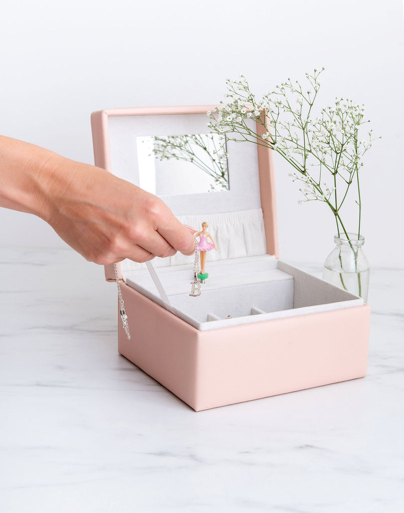 Musical Jewellery Box in Blush Pink Jewellery meminio   