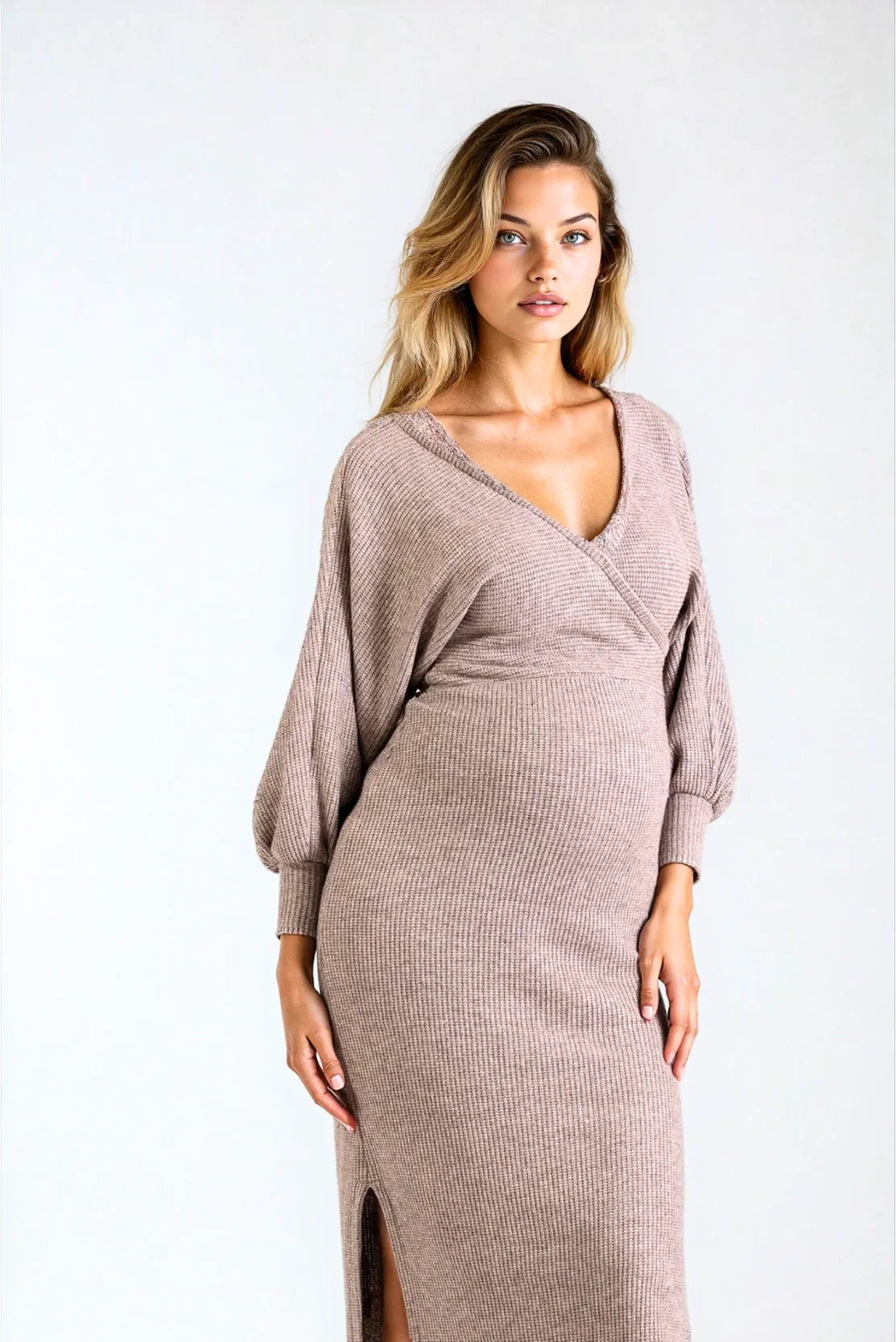 slim fit dress slacks Oscar Champagne Gold Satin Maternity Gown for Photo Shoot and Baby Sho –  sharon rose custom