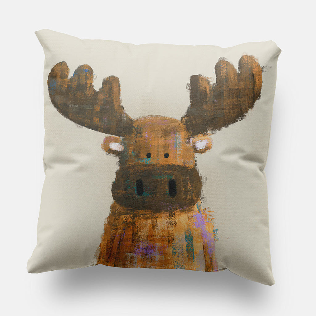 Woodland Moose Nursery Cushion Cover  Tigercub Prints   