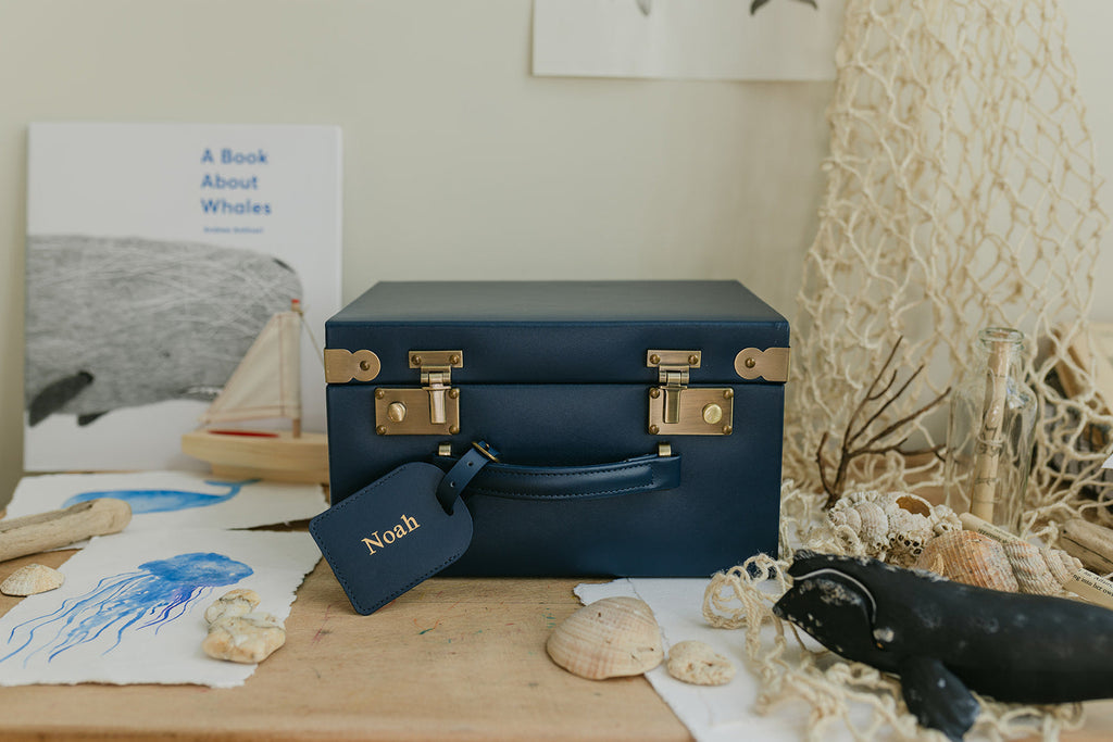 Midi Memory Box | Keepsake Case in Navy Jewellery meminio   