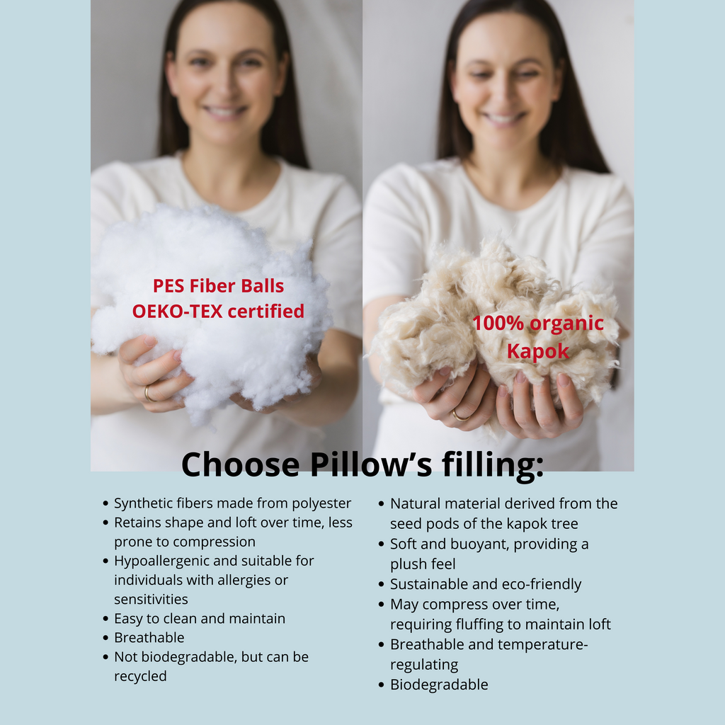 Nursing and Pregnancy Pillow in C-Shape With Organic Cover and Natural Kapok Filling in Milk White body pillow minicamp   