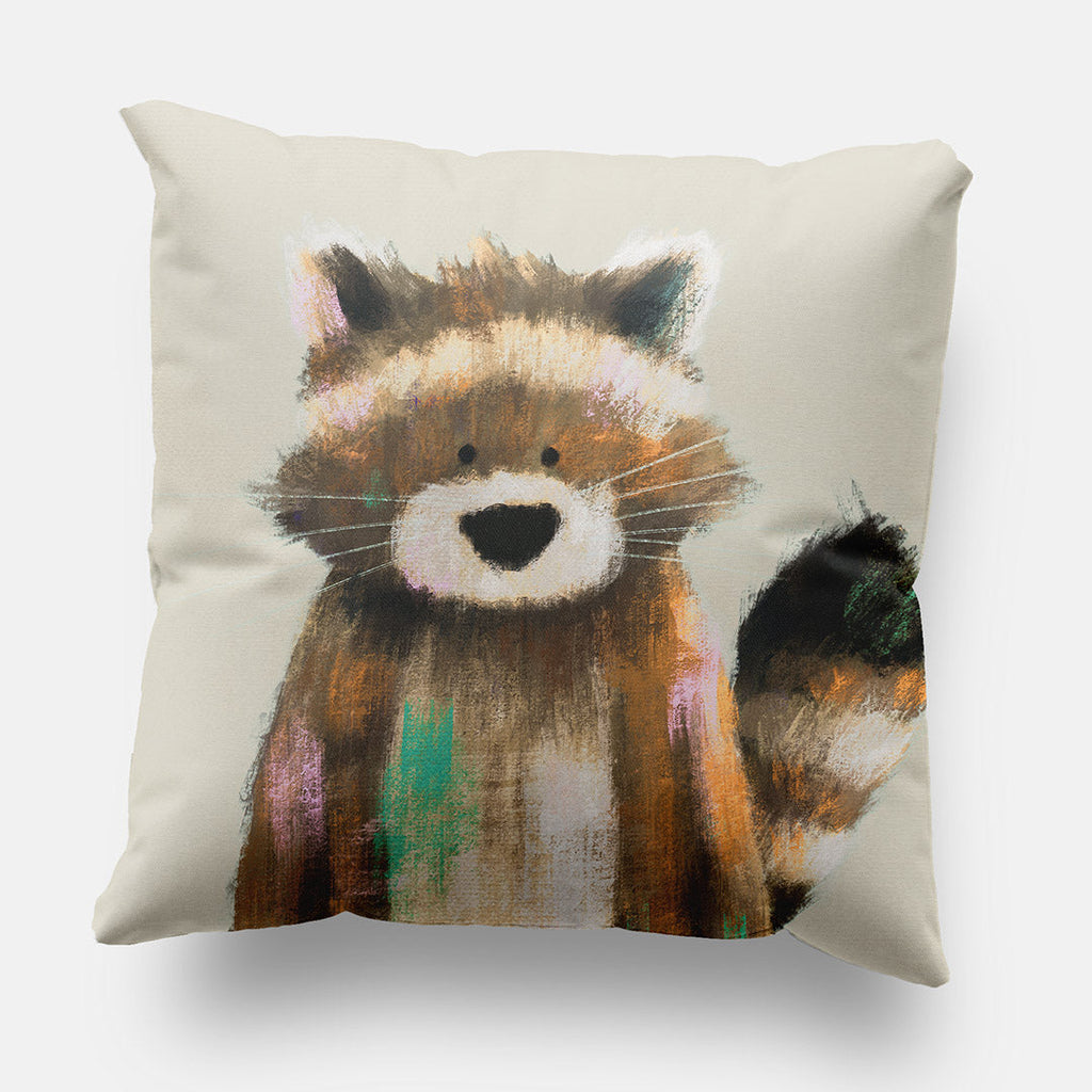 Racoon Woodland Nursery Cushion Cover  Tigercub Prints   