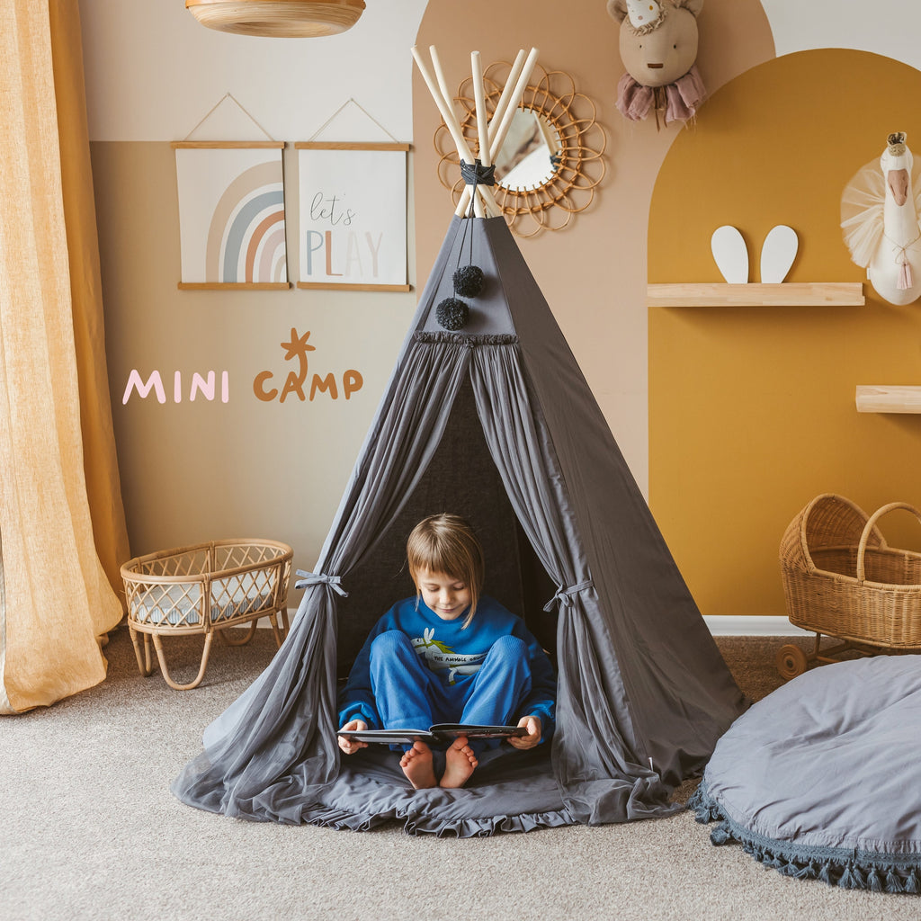 MINICAMP Fairy Kids Play Tent in Grey  minicamp   