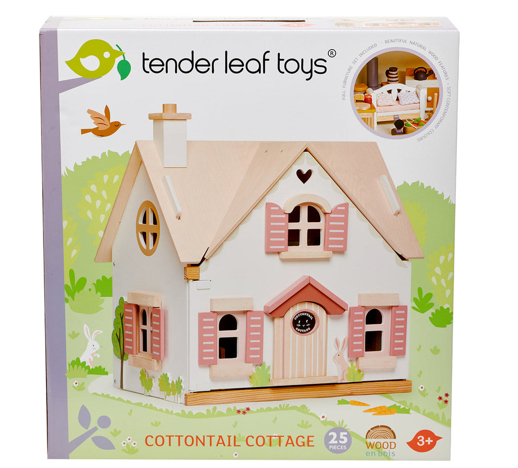 Cottontail Cottage Wooden dolls house Tender Leaf Toys   