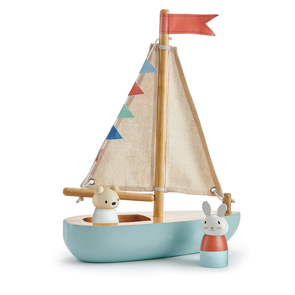 Sailway Boat Dolls houses + Dolls Tender Leaf Toys   