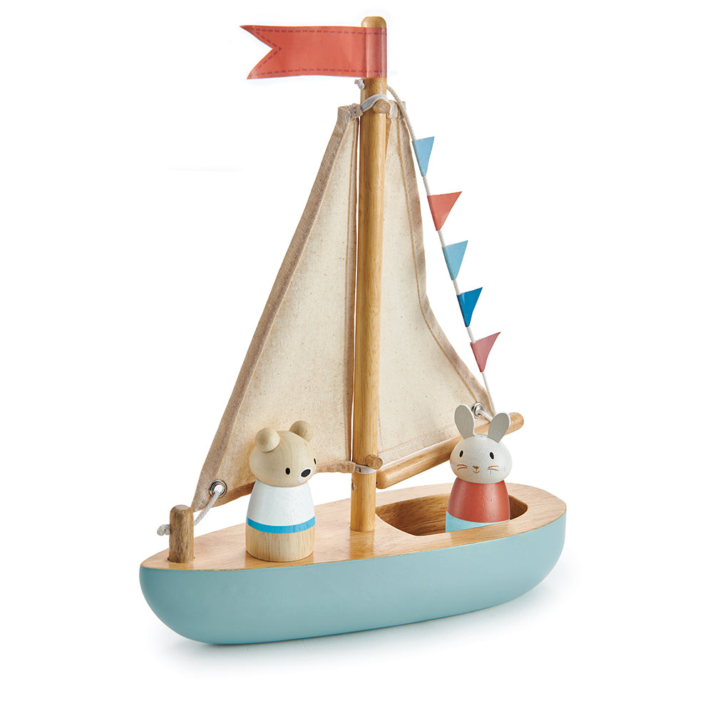 Sailway Boat Dolls houses + Dolls Tender Leaf Toys   