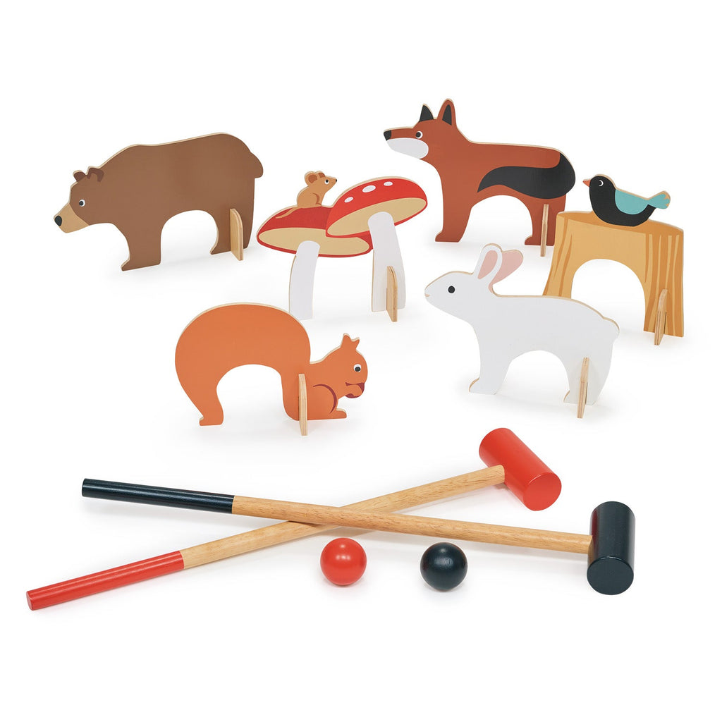 Woodland Indoor Croquet Set  Tender Leaf Toys   