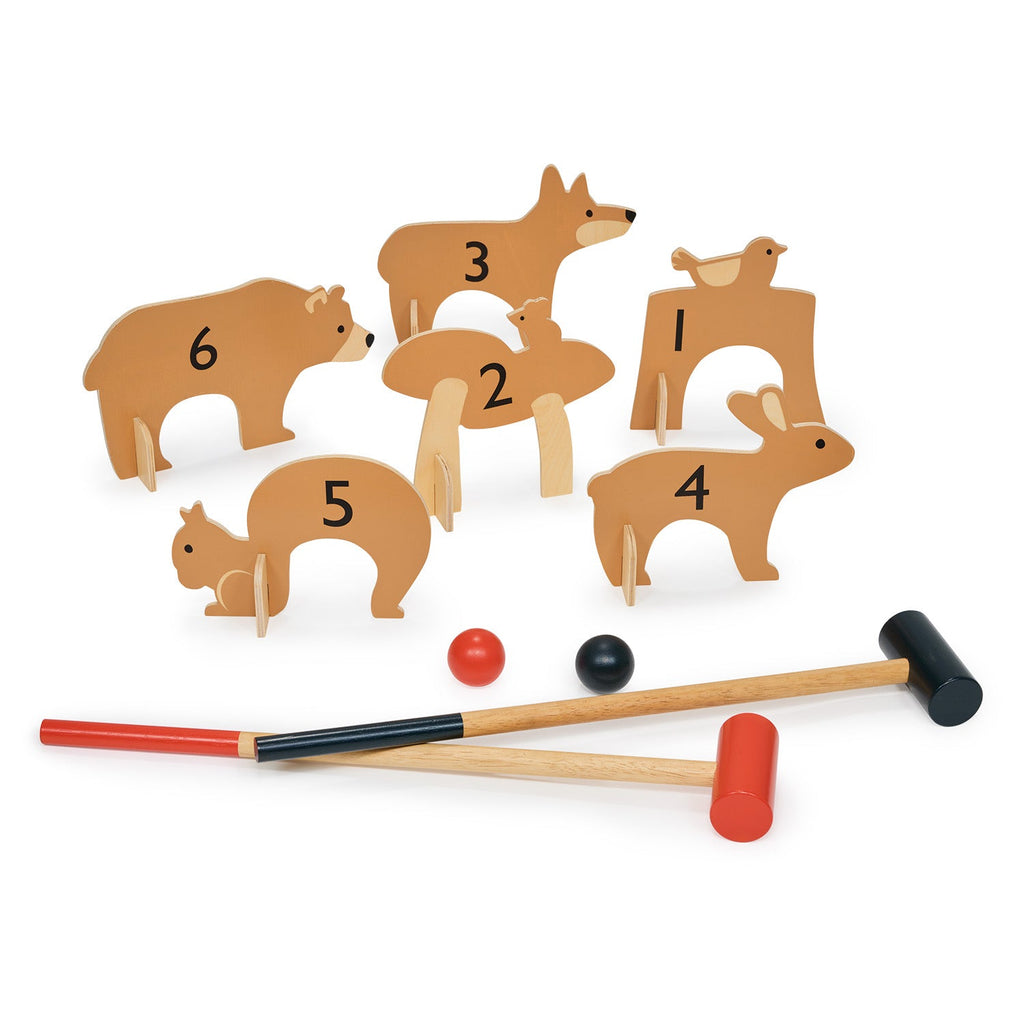 Woodland Indoor Croquet Set  Tender Leaf Toys   