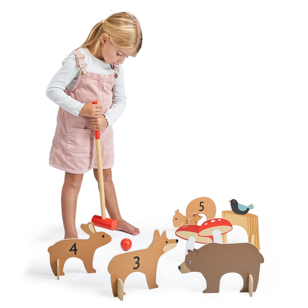 Woodland Indoor Croquet Set  Tender Leaf Toys   