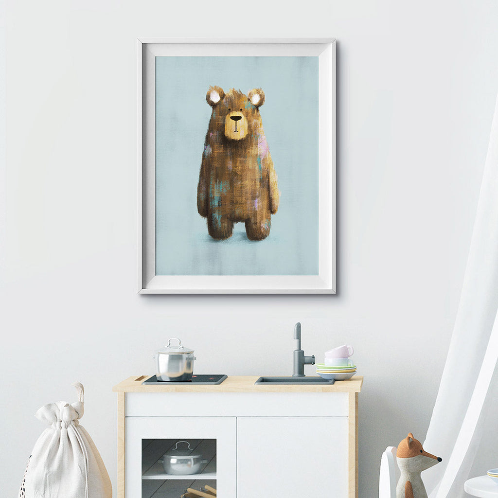 Woodland Bear Nursery Print  Tigercub Prints   