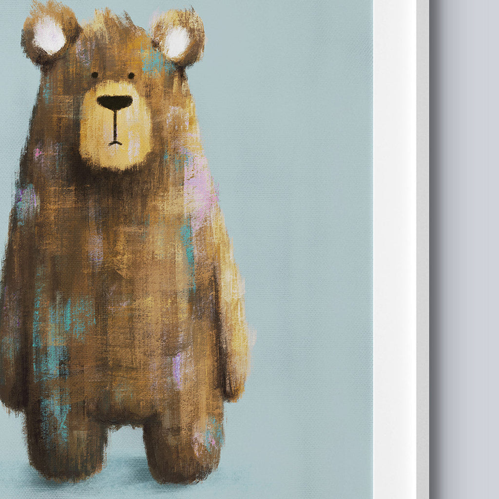 Woodland Bear Nursery Print  Tigercub Prints   