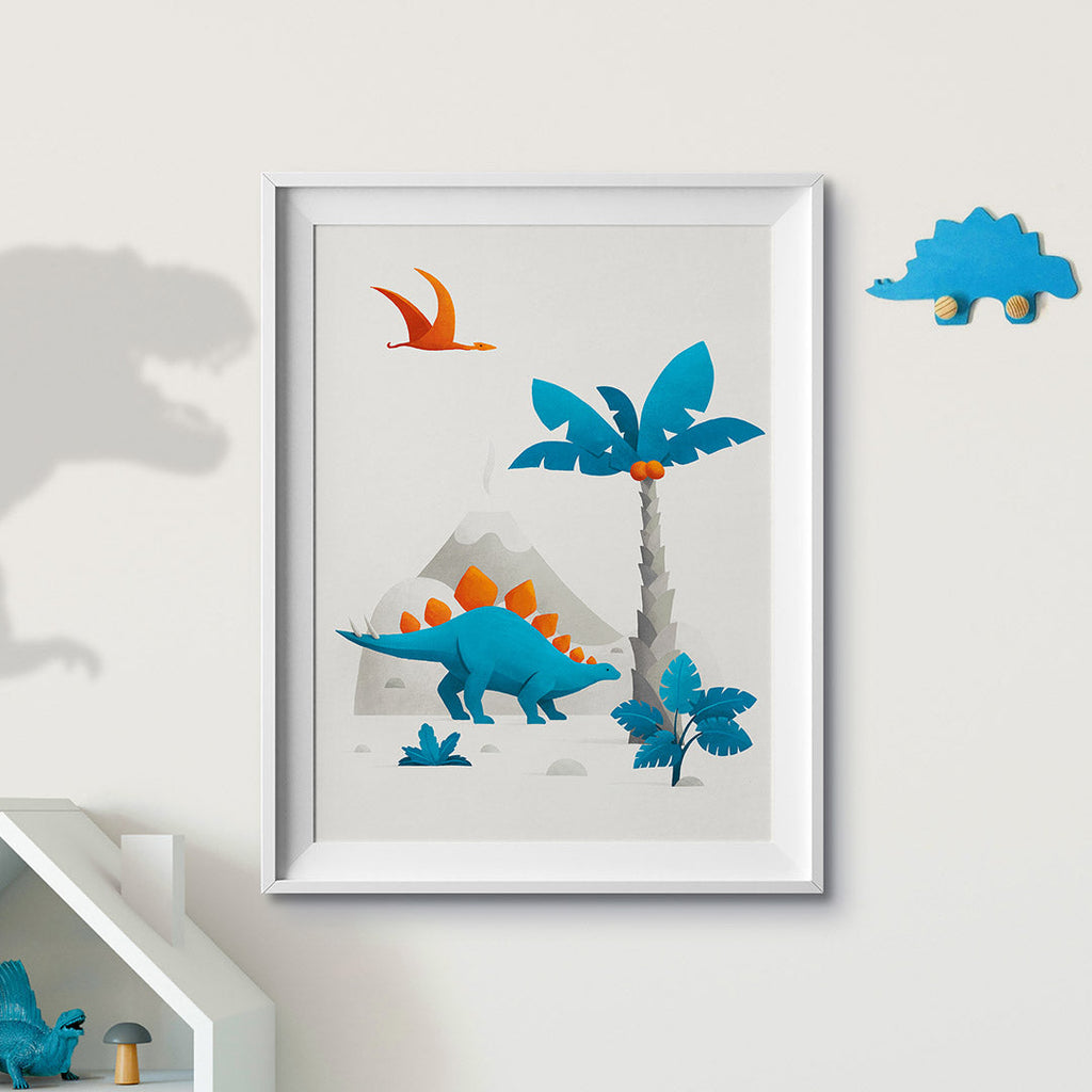 Scandi Dinosaur Nursery Print  Tigercub Prints   