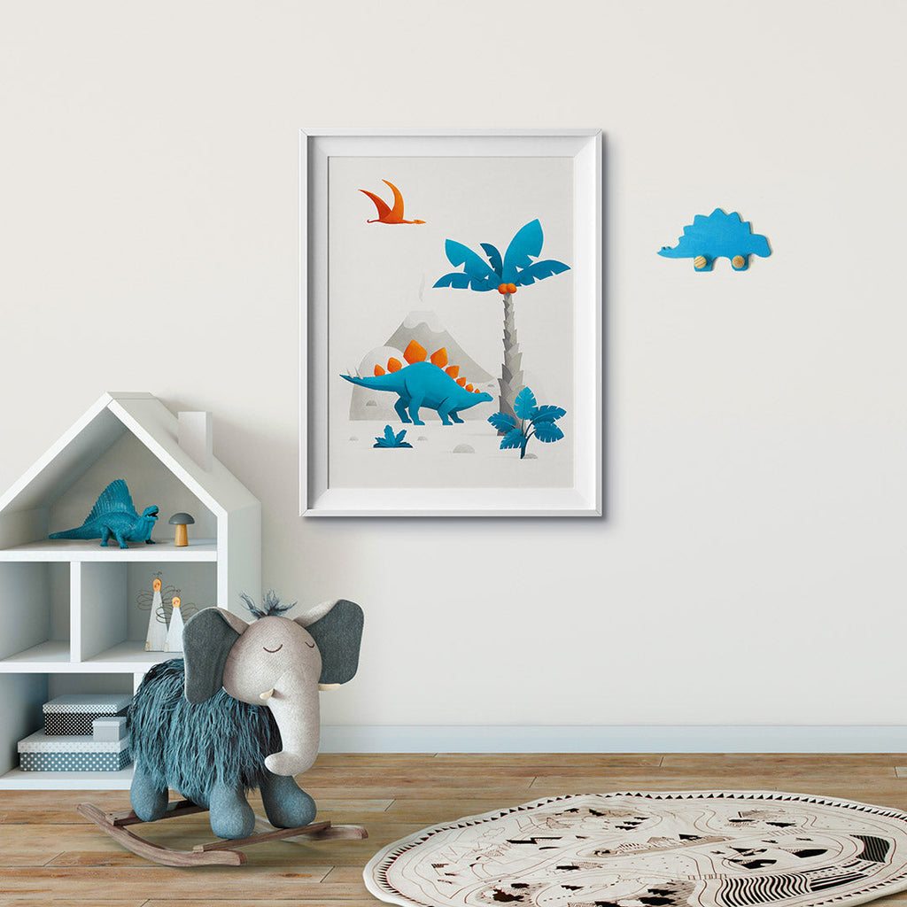 Scandi Dinosaur Nursery Print  Tigercub Prints   