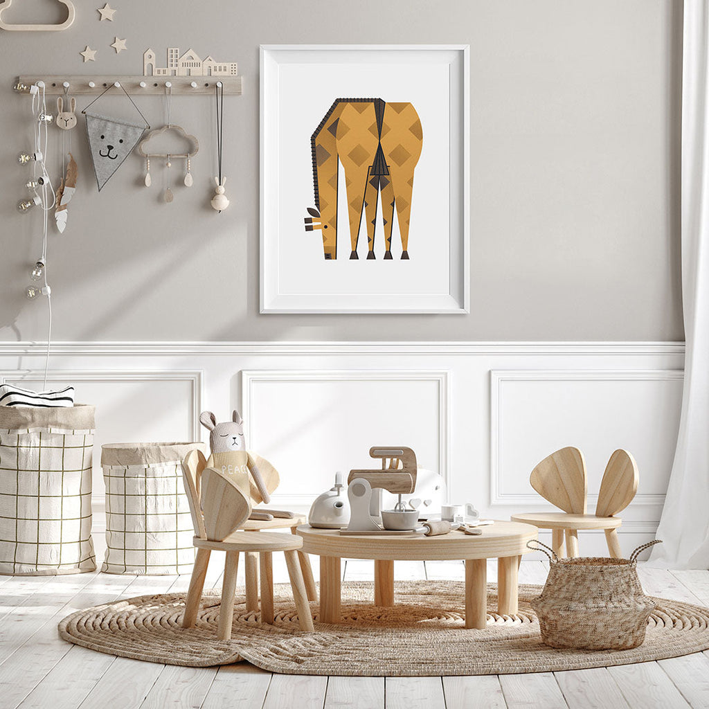 Minimal Safari Animals Nursery Prints Set of 3 Print Sets Tigercub Prints   