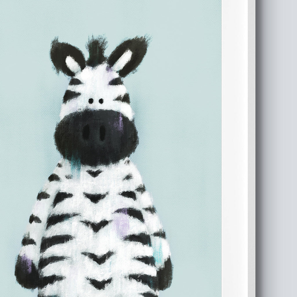 Safari Zebra Nursery Print  Tigercub Prints   