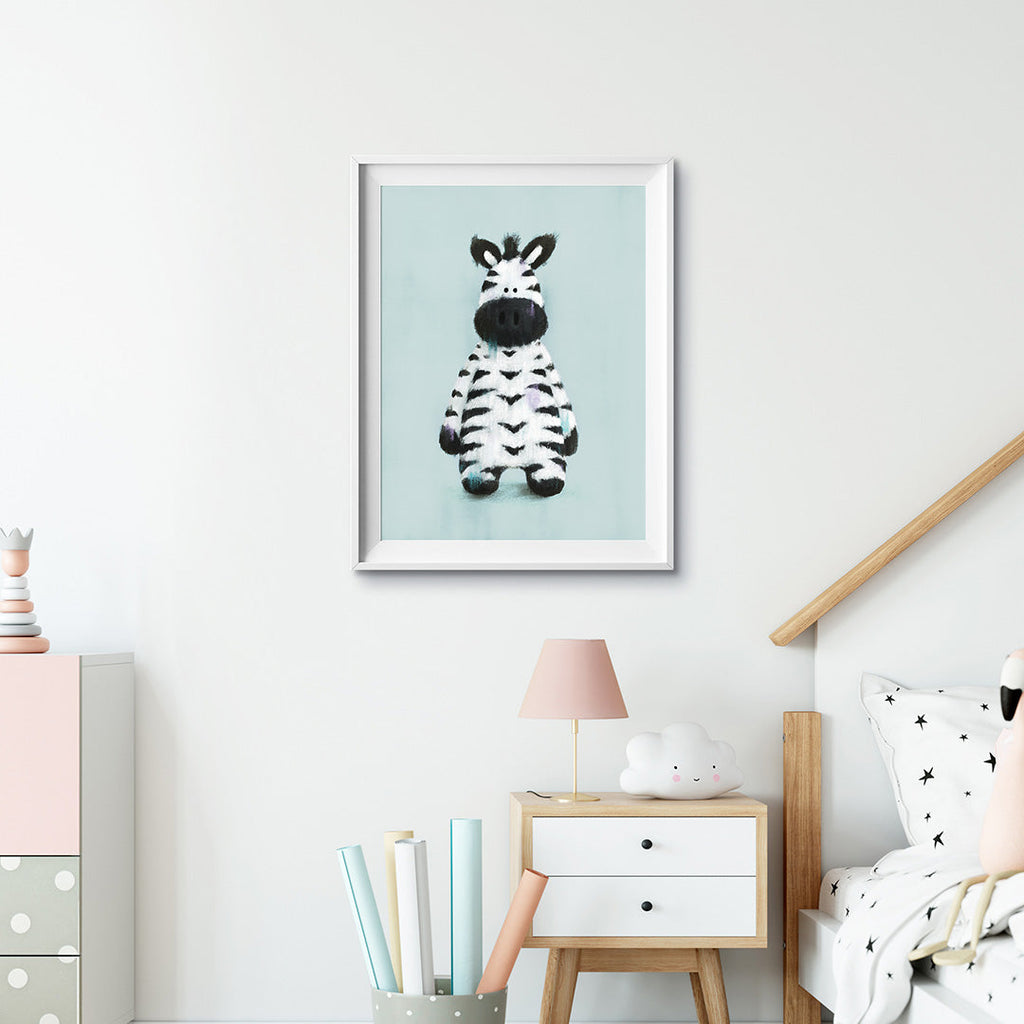 Safari Zebra Nursery Print  Tigercub Prints   