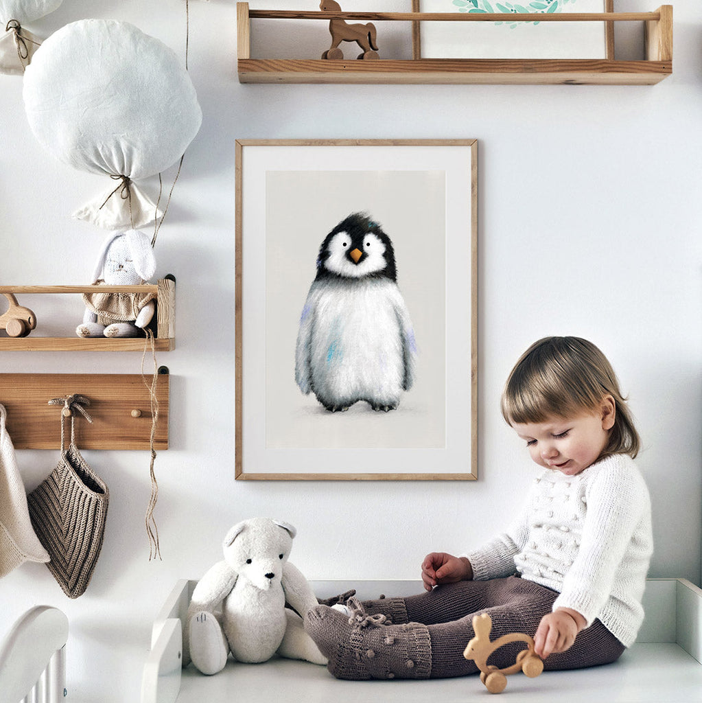 Baby Penguin Nursery Print Single Prints Tigercub Prints   