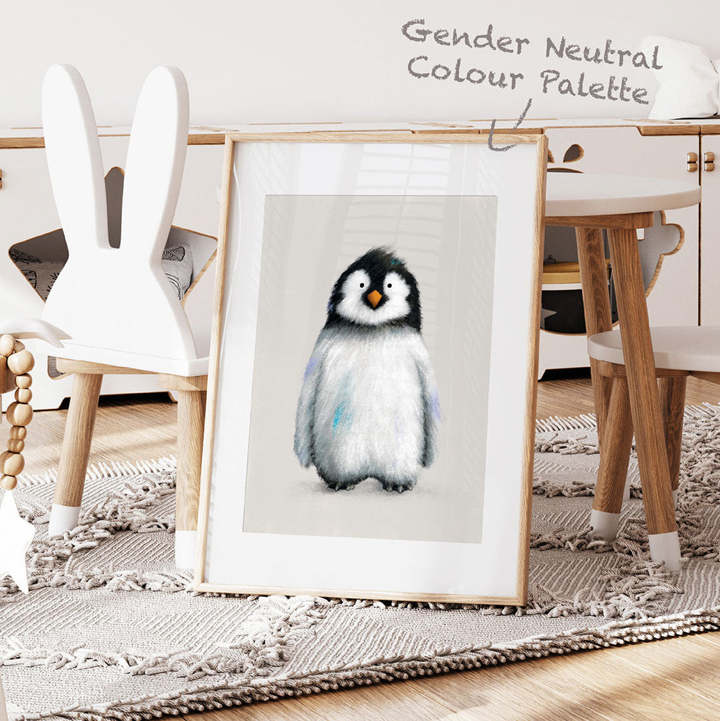 Baby Penguin Nursery Print Single Prints Tigercub Prints   