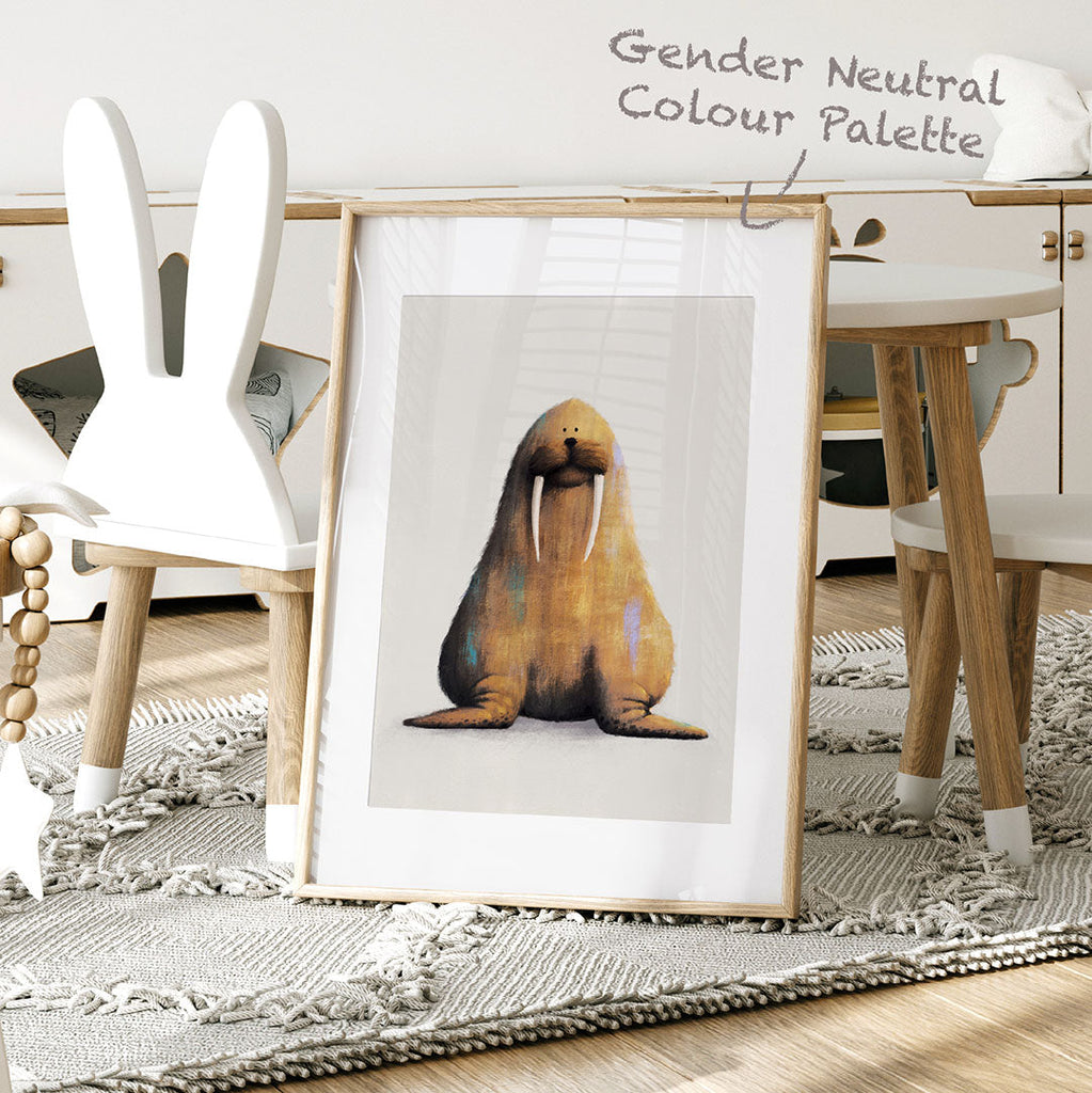 Walrus Nursery Print Single Prints Tigercub Prints   