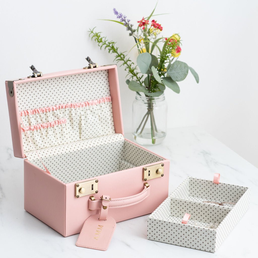 Midi Memory Box | Keepsake Case in Blush Pink Jewellery meminio   