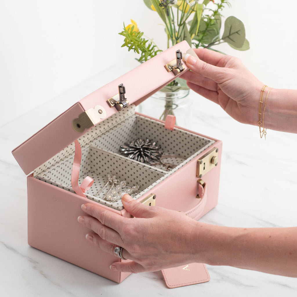 Midi Memory Box | Keepsake Case in Blush Pink Jewellery meminio   