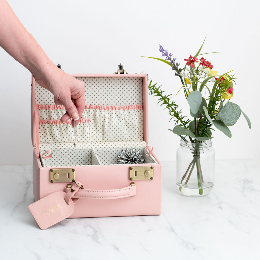 Midi Memory Box | Keepsake Case in Blush Pink Jewellery meminio   