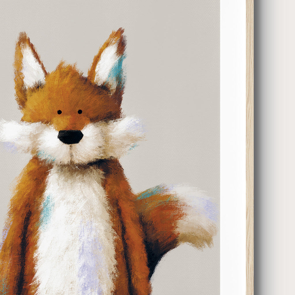 Woodland Fox Childrens Nursery Print Single Prints Tigercub Prints   