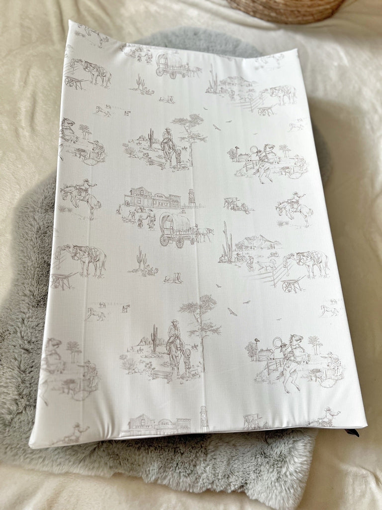 Western Toile Wedge Mat Wedge Changing Mat The Gilded Bird UK   