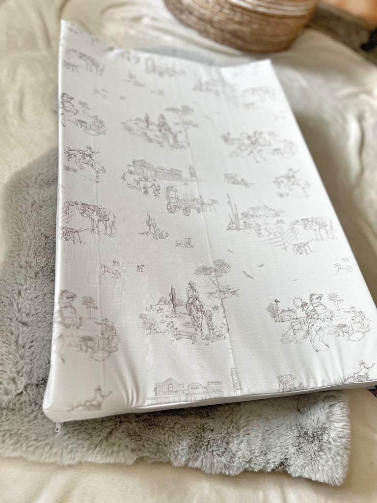 Western Toile Wedge Mat Wedge Changing Mat The Gilded Bird UK   