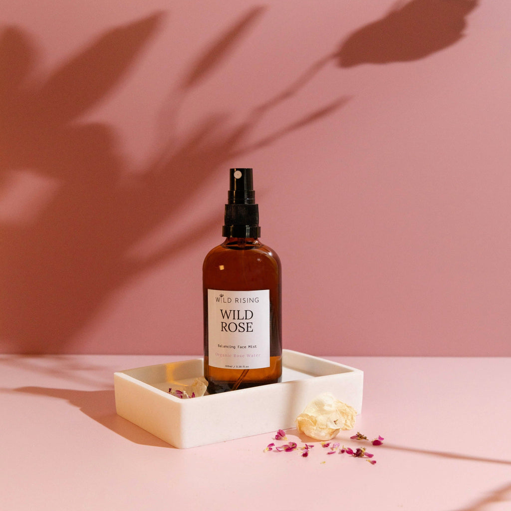 Wild Rose - Organic Rose Water Facial Toner  Wild Rising Skincare   