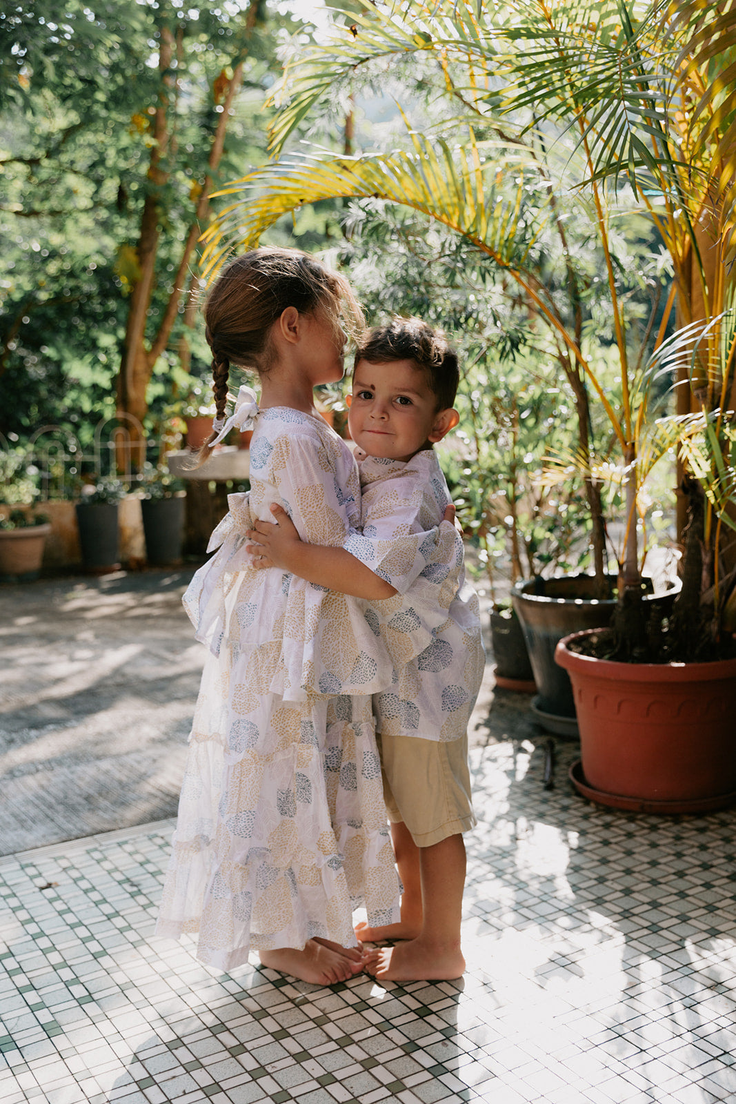 Block Printed Girl's Dress - Malabar Leaf Dress Malabar Baby