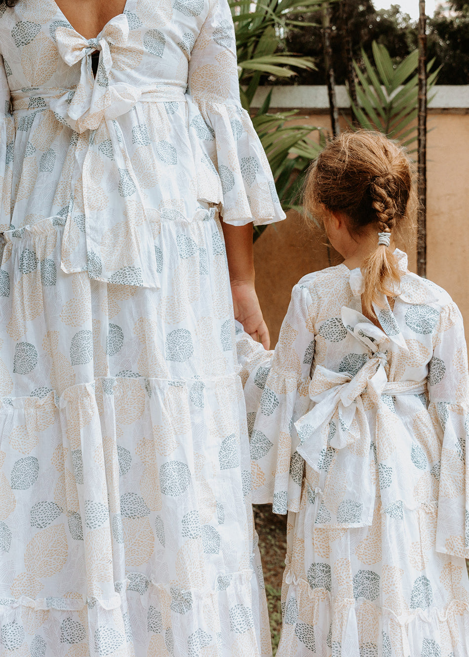 Block Printed Girl's Dress - Malabar Leaf Dress Malabar Baby