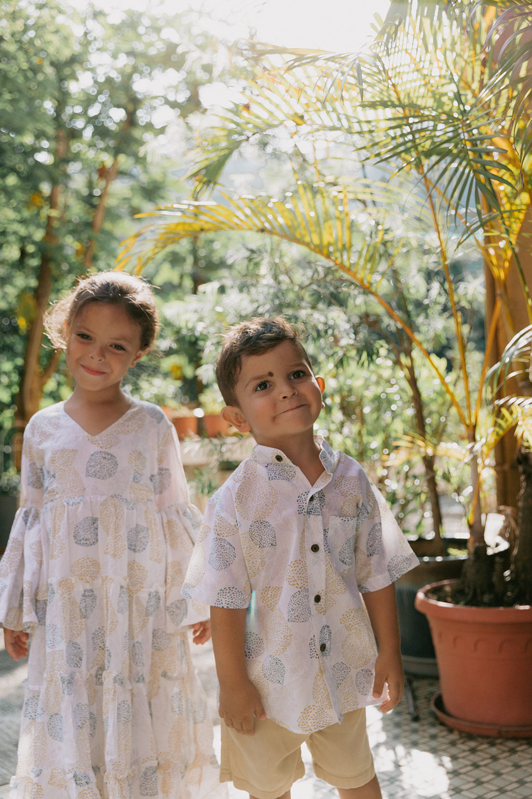 Block Printed Girl's Dress - Malabar Leaf Dress Malabar Baby