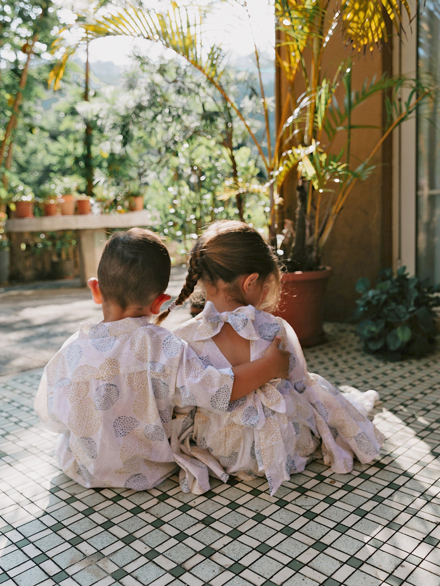 Block Printed Girl's Dress - Malabar Leaf Dress Malabar Baby