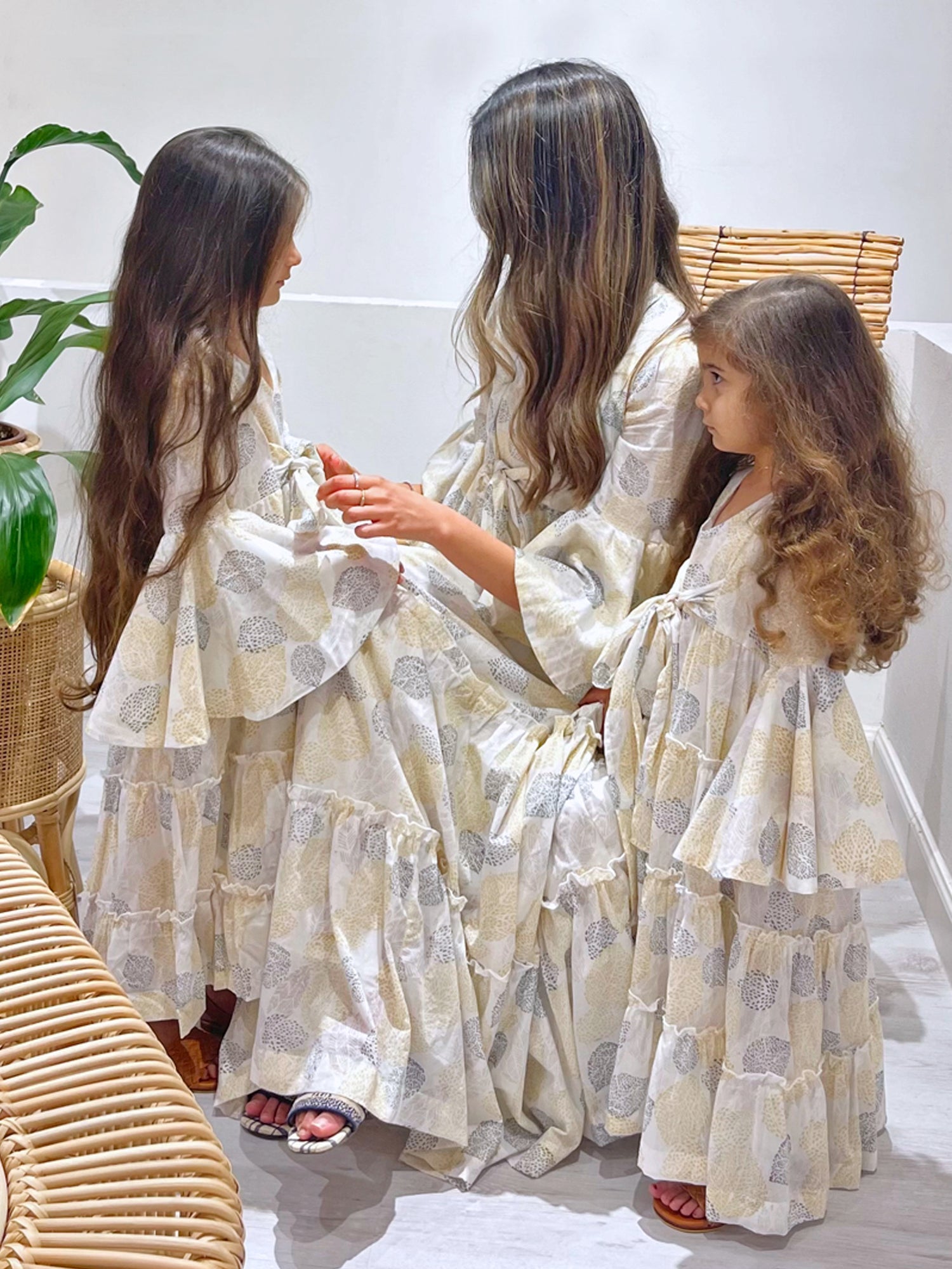 Block Printed Girl's Dress - Malabar Leaf Dress Malabar Baby