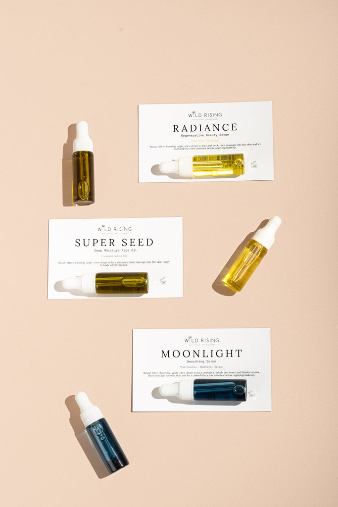 Travel-Size Mini Face Oil Discovery Set  Wild Rising Skincare   